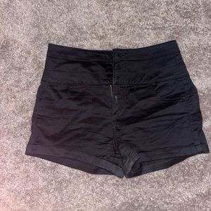 high waisted jean shorts